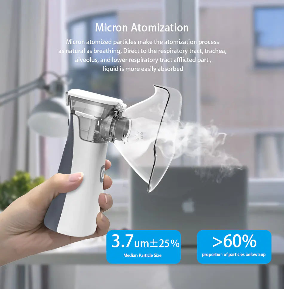 Portable Ultrasonic Nebulizer for Adults and Children